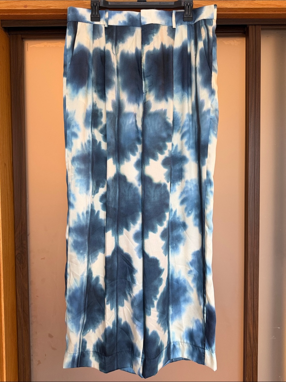 ZARA NWT 2pc Blue and White Tie-Dye Blazer with Matching pants - Picture 5 of 5
